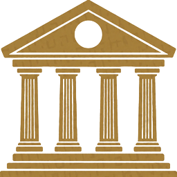 Bankgeb&auml;ude-Silhouette als Symbol f&uuml;r Bank&uuml;berweisungen in 3 bis 5 Tagen bei Casina