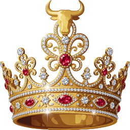 Diamant-besetzte goldene Krone des h&ouml;chsten VIP-Levels La Emperatriz