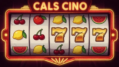 Retro Frucht-Slot mit Kirschen, Zitronen und goldener Sieben im Neon-Stil bei Casina